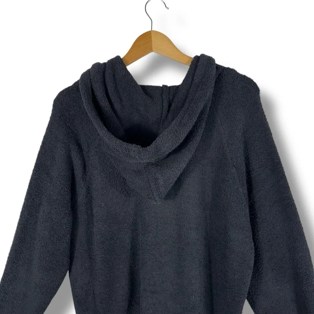Softies Solid Marshmallow Hoodie Lounge Set, Black, Size XL - Picture 8 of 16